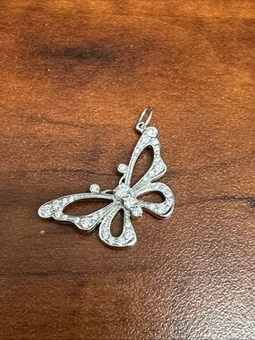 Tiffany & Co platinum butterfly pendant